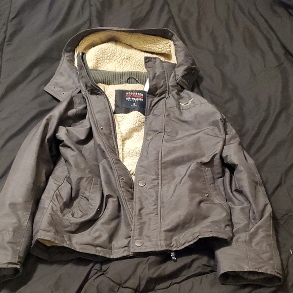 Hollister Other - Hollister Men's Dark Gray Hooded Jacket